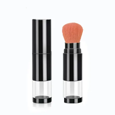 powder high quality black private label makeup body cosmetic container dispensing refillable loose body wholesale powder brush