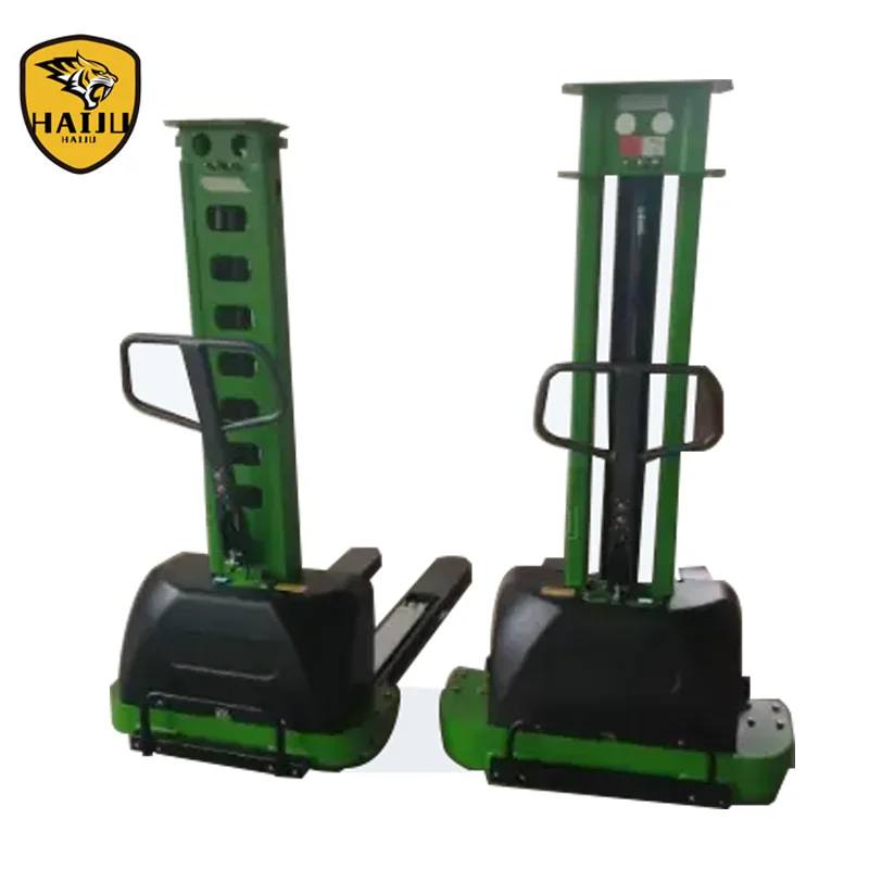 Qingdao Strong Capacity 1000kg 1300mm Full Electric Selfing Loading Stacker