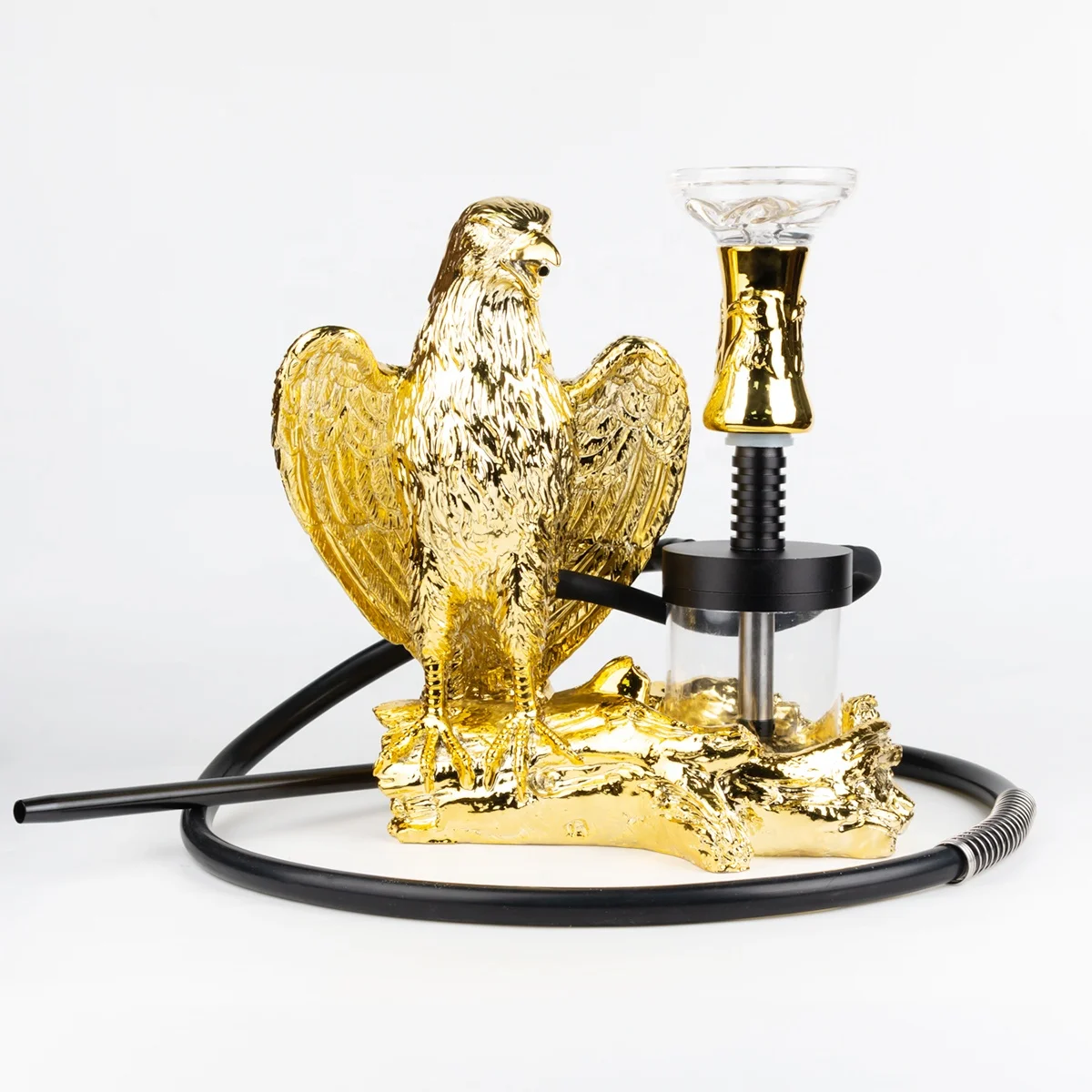 Wholesale Eagle Shape Golden Eagle Hookah Arabic Hookah with Smoke