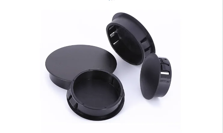 Hot Sale White and Black Nylon Plastic Round Hole Plug Cover Nylon Cable Hole Plugs For PVC Pipe