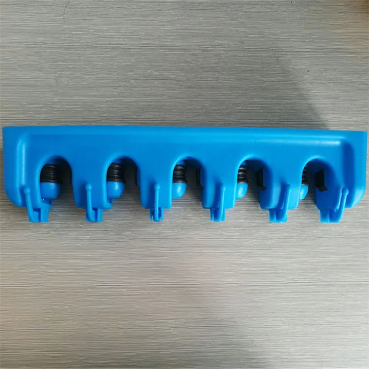 Multi-Purpose Plastic Cleaning Tools Organizer Storage Wall Mount Hanger Broom Mop Holder for Home Use OEM Design Box Packaging