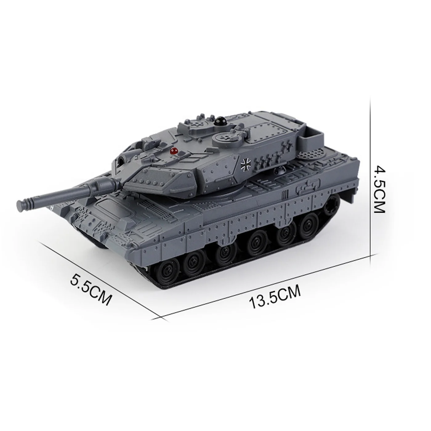 KK 2024 New 6 Functions Remote Control Tank Toy With Sound Light,Simulation 2.4Ghz RC Combat Battle Tank Car Toys For Boys Kids