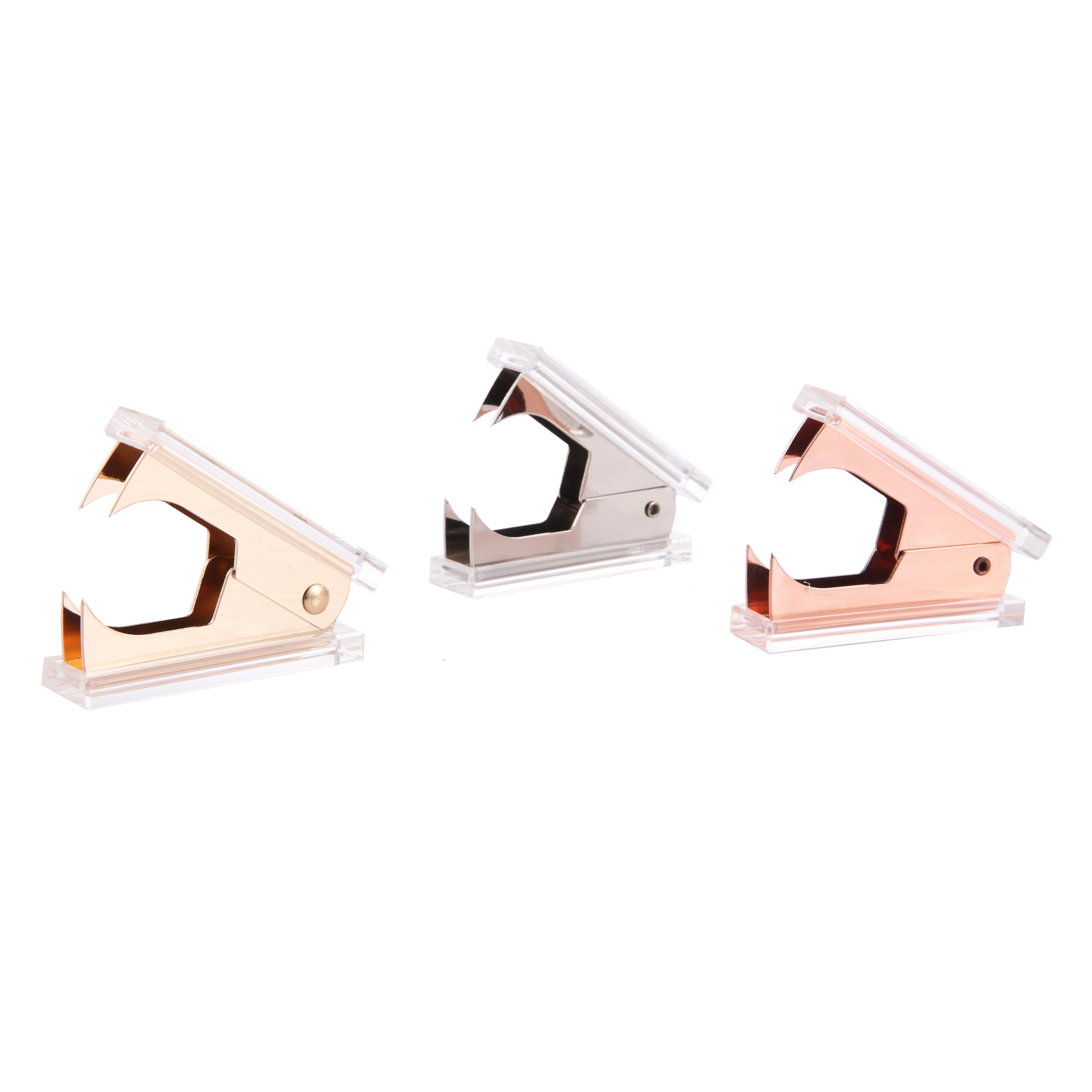 Золотые скобы для удаления чистого акрилового тела, стальные челюсти, съемник степлера, инструмент для удаления наряда, аксессуары для дома, офиса, школы, стола