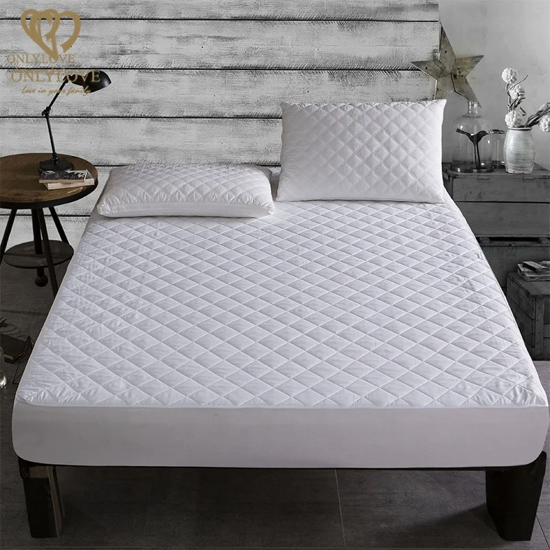 custom luxury waterproof bed bug mattress cover with microfiber fabric quilted