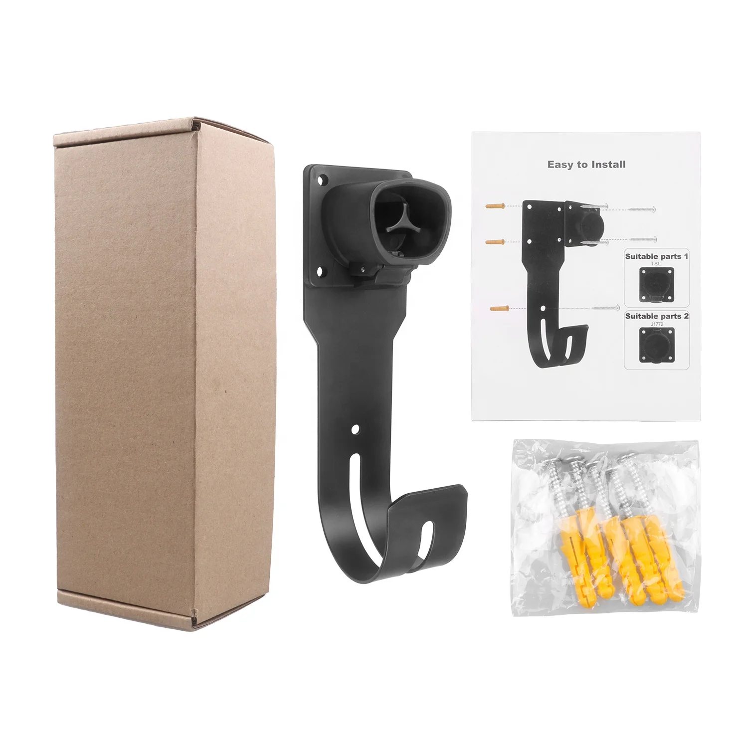 EV Charger Holder tesla Cable Holder Premium Wall Mount for Tesla Model 3/Y/S/X Charger EV Charging Cable Organizer Accessories