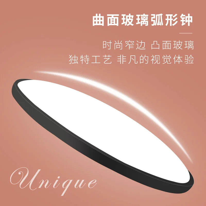 40Cm Large Wall Clock Art Light Arched Glass Adhesive Silent Timepiece For Children Bedroom Living Room Decor Home Horloge Mural