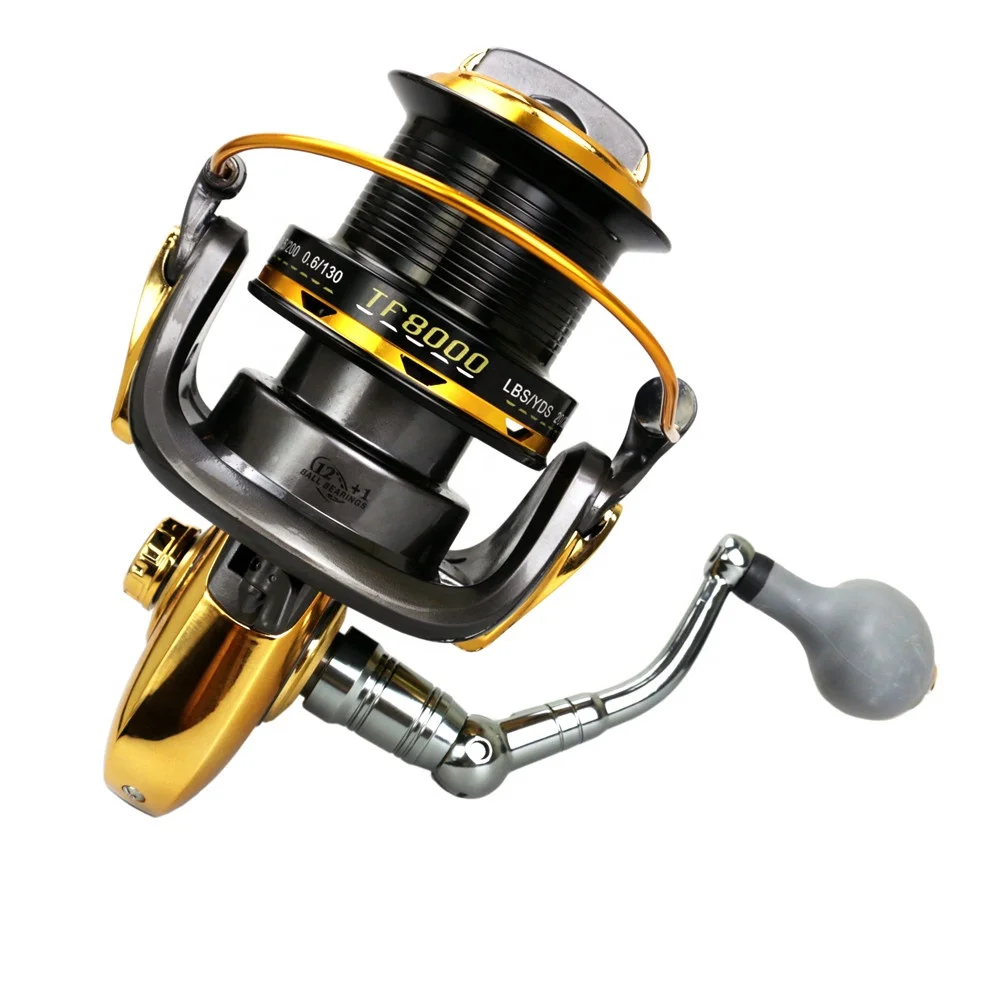 12+1 4.6:1Big Spool Capacity Gapless Sea Fishing Long Casting Spinning Fishing Reel Saltwater Fishing Reels