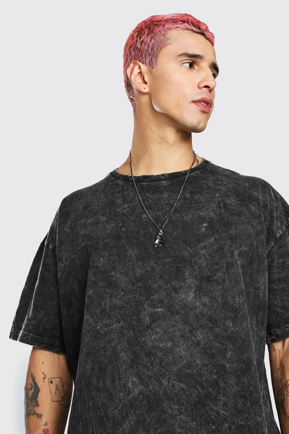 B26 Brand Tee Acid Wash T-shirt Oversized Man Pre Blank T-shirts Bio Heavy Cotton Shirt 260Gsm Custom Vintage Washed T Shirts