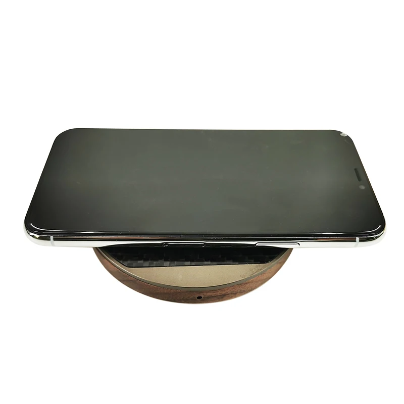 carbon fiber  Wireless Charger base For Iphone