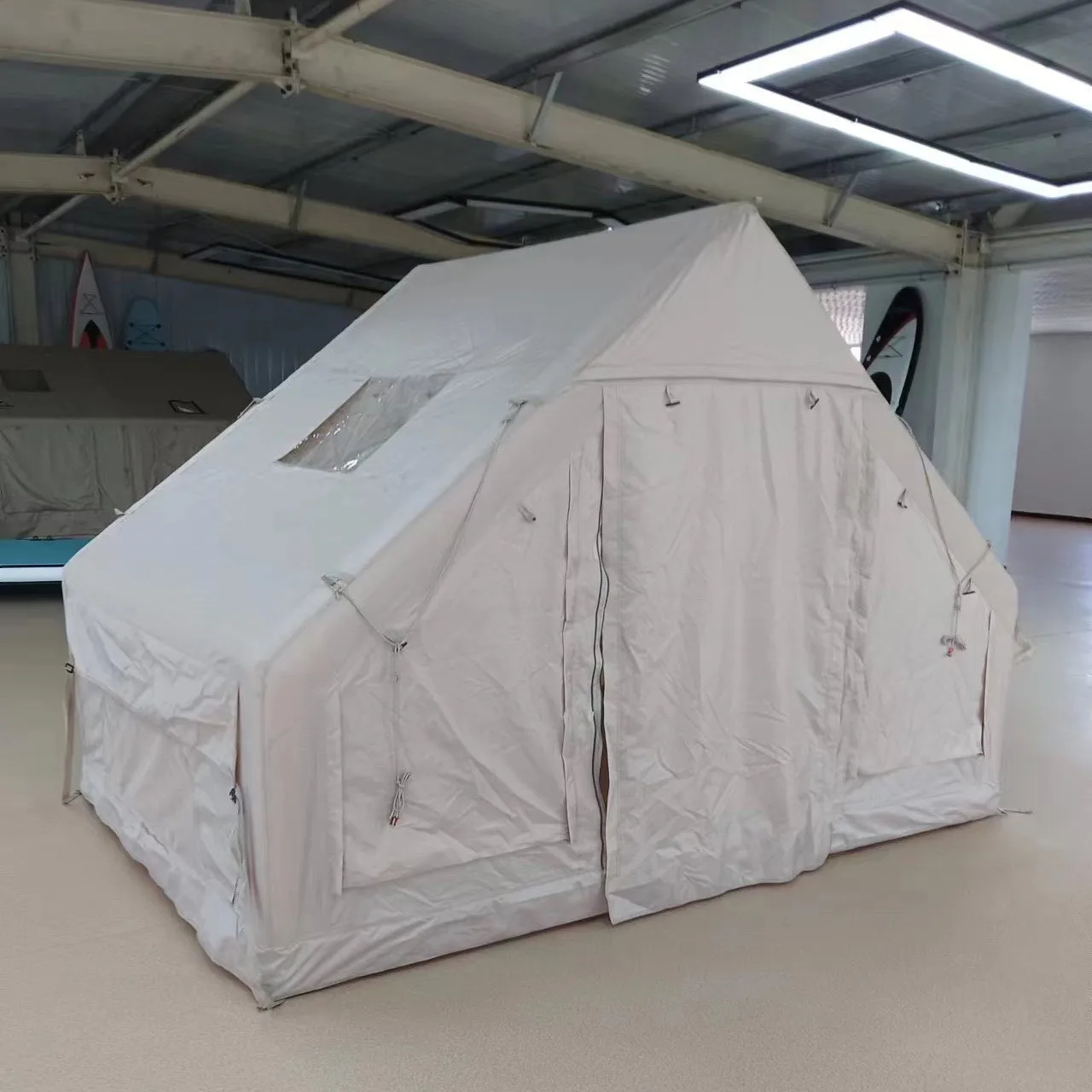 Jetshark Outdoor Camping Waterproof 420D Oxford Cloth Family Tent Integrated Roof Ridge Quick Opening Inflatable Tent