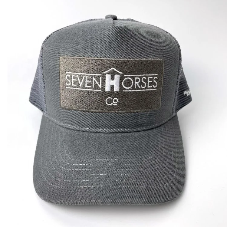 Wholesale Classic guangzhou 5 panel Custom trucker mesh cap mesh trucke cap hats custom