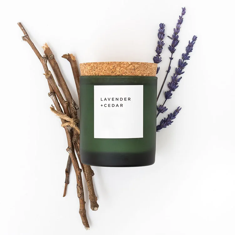 Vegan 100% Soy Wax In Jar Clean Smell Scent Candle With Lid