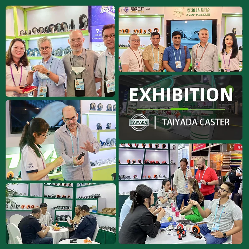 Durable Skid-Resistant Noiseless PVC Castor with Double Bearings 1.5/2/2.5/3/4/5 Inch Orange Caster Wheel for Equipment