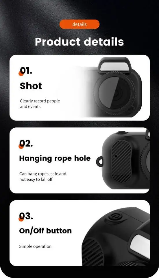 Y3000 High-Definition Mirrorless Digital Camera Entry-Level Student Party Recorder with Campus CCD for Camping & Hiking