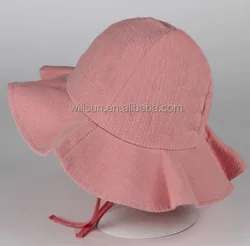 pure cotton sunbonnet baby hat summer along the hood male fisherman baby Bucket hat