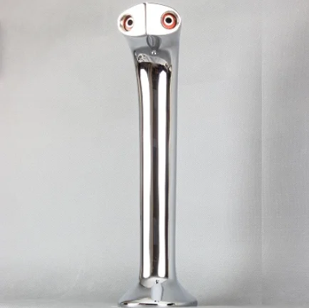 GHO cobra shape two holes silver beer tower