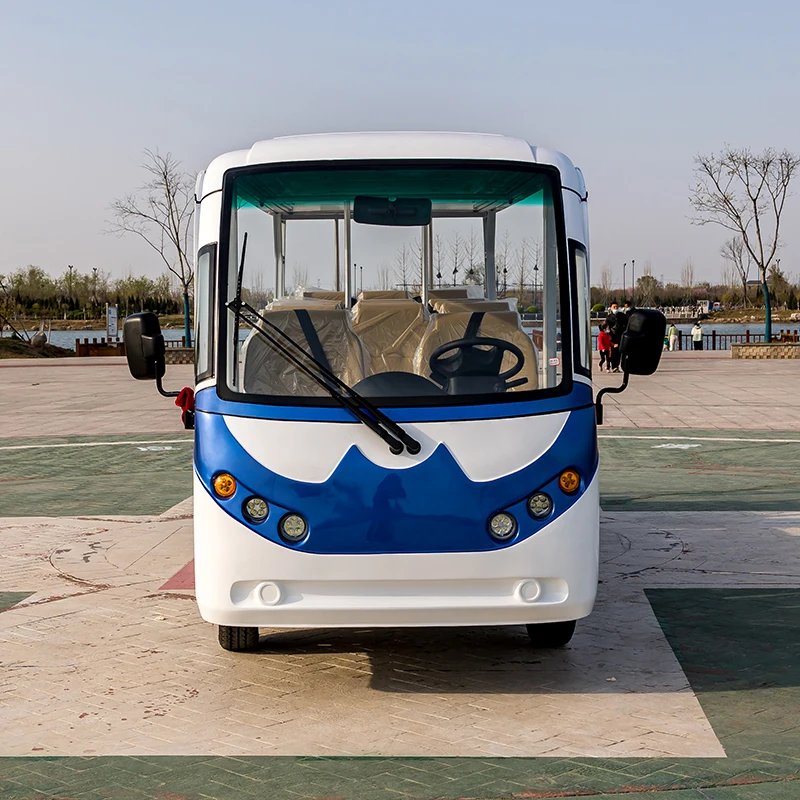 China 18 Seater Electric Tour Coaches City Bus Transport Electric Sightseeing Passenger Bus