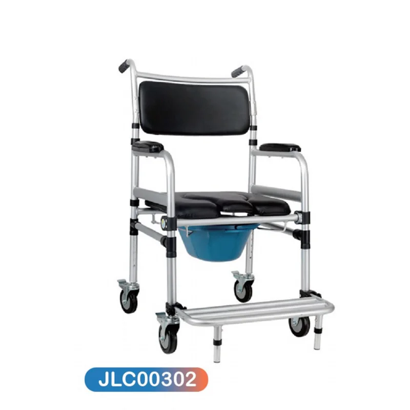 JL8961L High quality bathroom 2 in1 foldable commode toilet seat with bucket for elderly