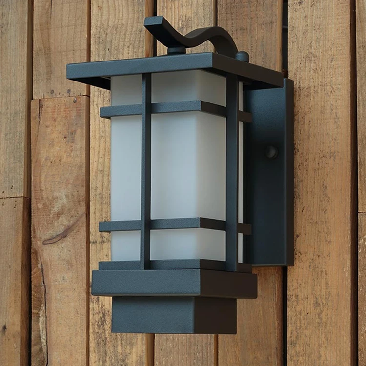 china external modern black vintage led wall lights outdoor fixture luminaire lantern garden wall lamp
