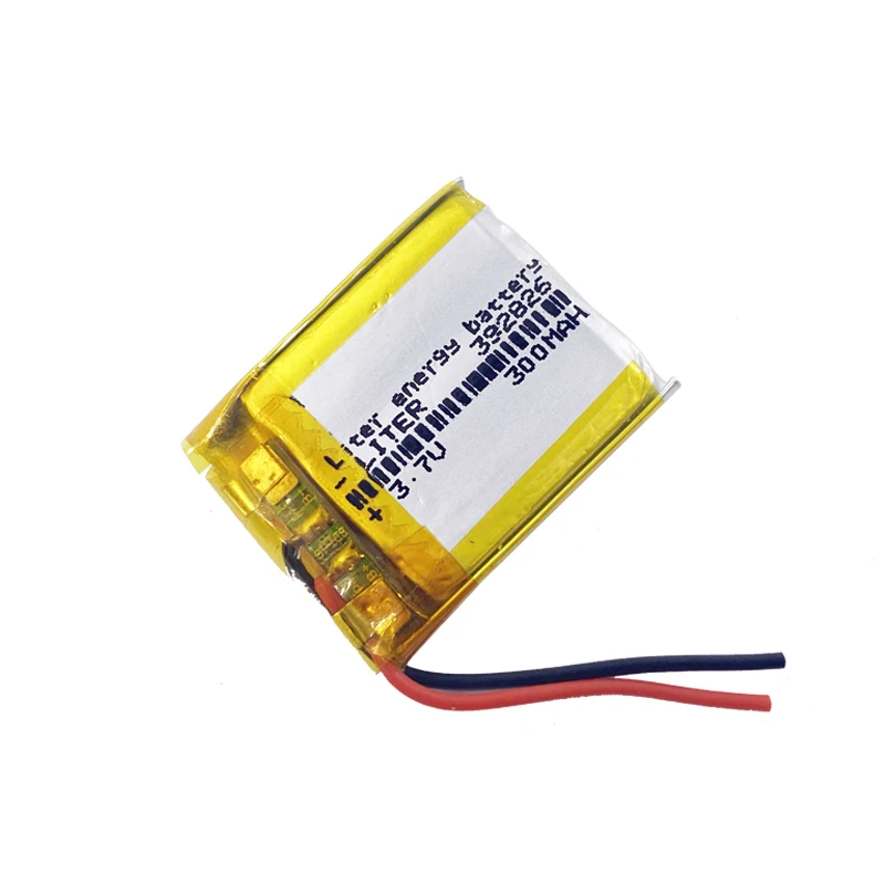 Перезаряжаемая литий-полимерная батарея 3 7 в квадратная 392826 403025 300 мАч Заводская