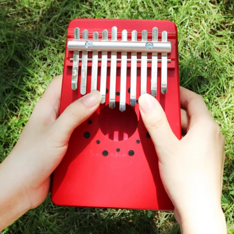 10 Key Thumb Piano Mini Keyboard with Tone Sticker Thumb Piano Keyboard Instruments