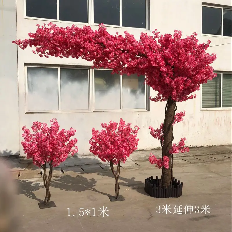 3M Height Customised large artifical flower trees cherry Blossom trees for outdoor wedding decoration
