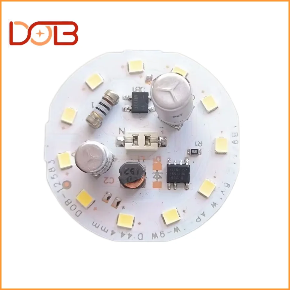 9w Double electrolysis Low Price Pcb Board Best Selling A Bulb Smd Lighting Smart Ic Board Whole Aluminum Dob Pcb Circular Board