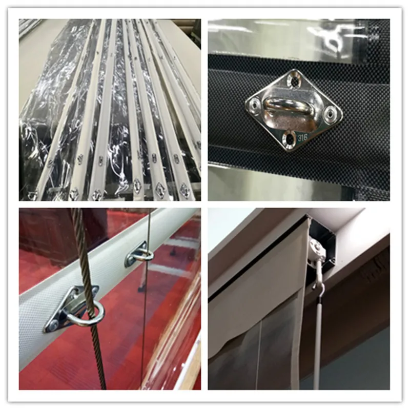 Waterproof PVC French Window Crank or Cord Romapunch Equipment Monkick Boxing Glovestransparent Outdoor Garden Patio Sea Beach