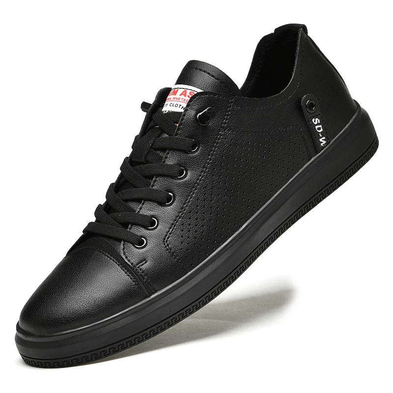 Classic sneaker Factory Price top quality trendy leather breathable Sneakers Men casual shoes