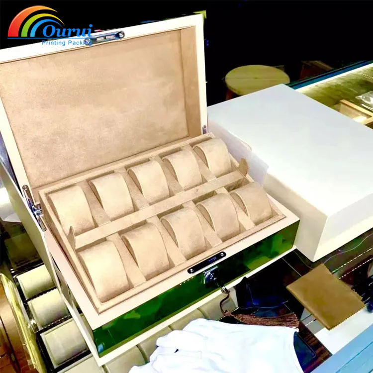 Custom watch box Display board stand waterproof storage box luxury clamshell gift Scratch-proof Collection display box