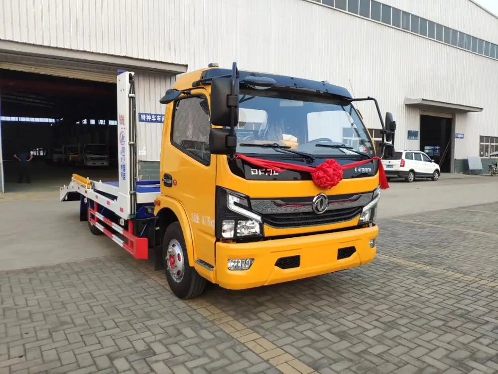 Small Diesel Fuel Type Transport Car Carrier Truck Flatbed Tow truck