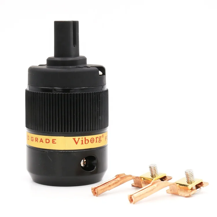 Viborg VF508 Pure Copper AC Power Cord Figure 8 IEC C7 Plug for audio power cable