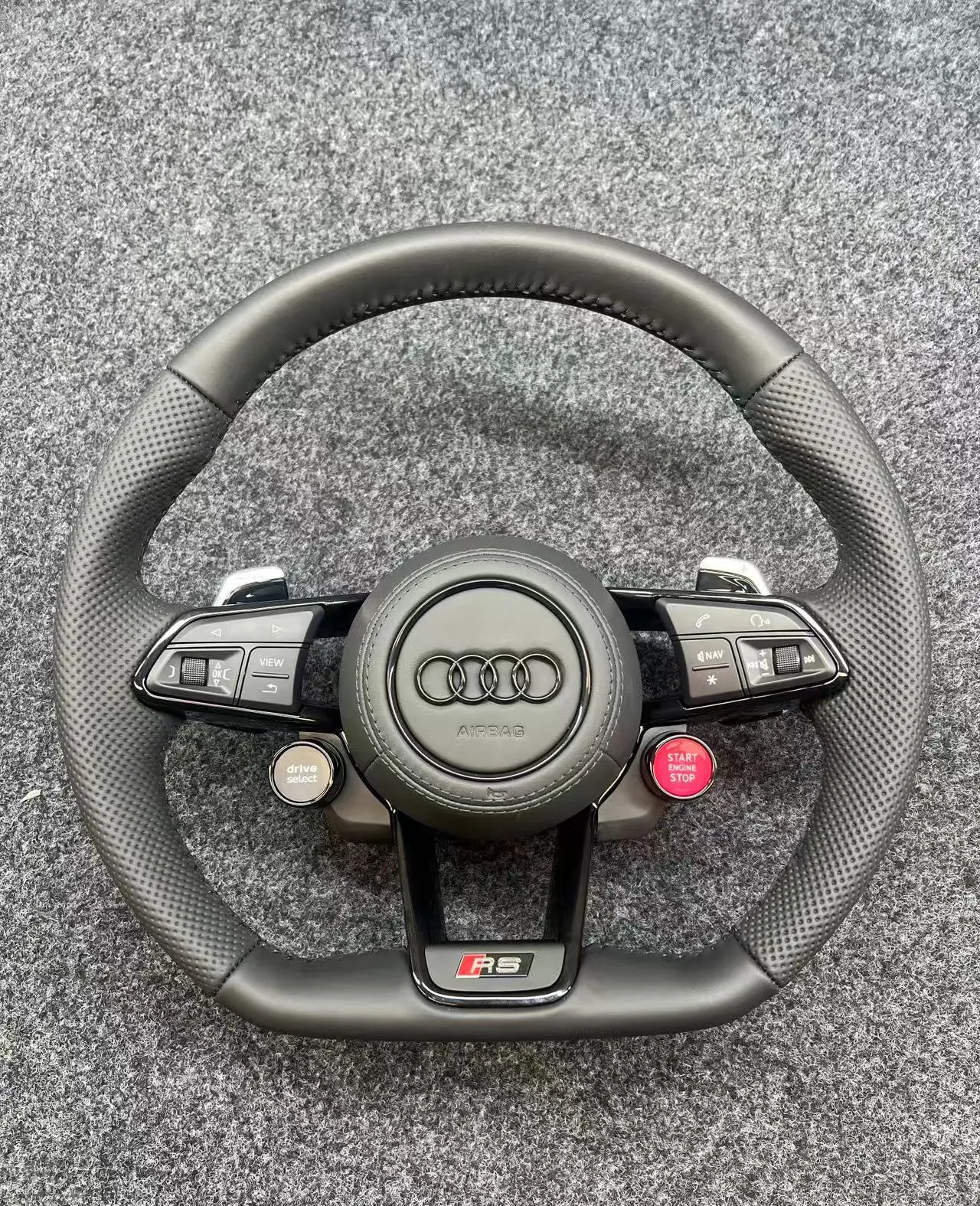 The Audi R8 steering wheel assembly upgrade R8 button sport mode is suitable for all new and old models