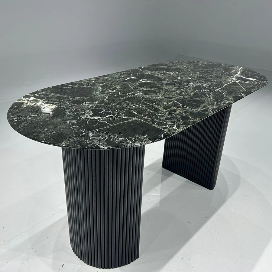 ONE MOQ Custom Marble Coffee Table Living Room Verde Green Center Tea Coffee Table Natural Stone Coffee Table For Home