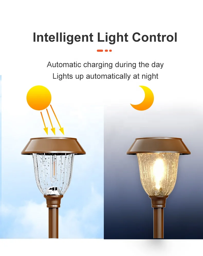 Solar garden lights china supplier solar lamp outdoor for yard lawn landscape garden solar lights