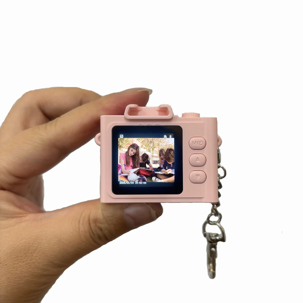Small Creative Electronic Gadget Retro Digital Video Camera 1080p Take Photos Camcorder With Keychain