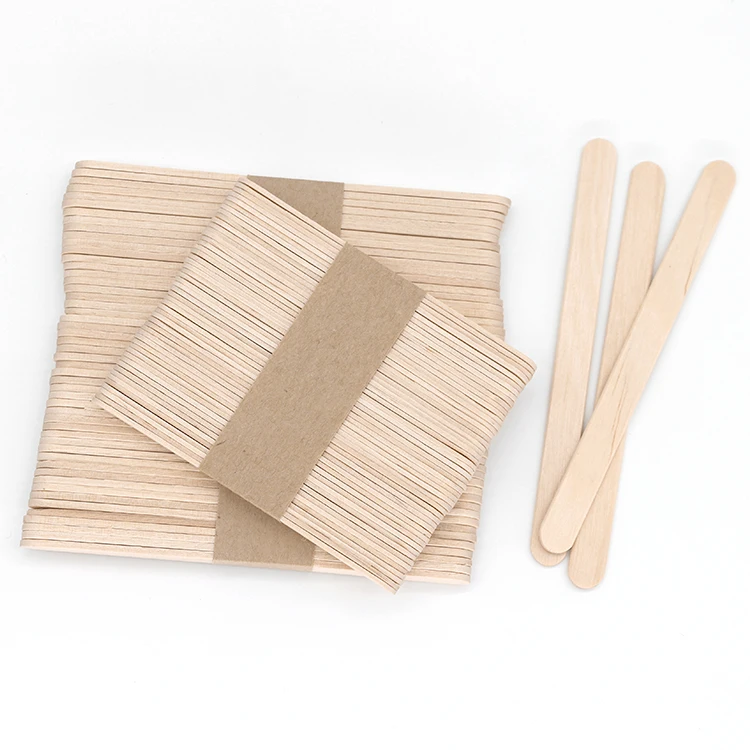 Одноразовая деревянная ложка для мороженого