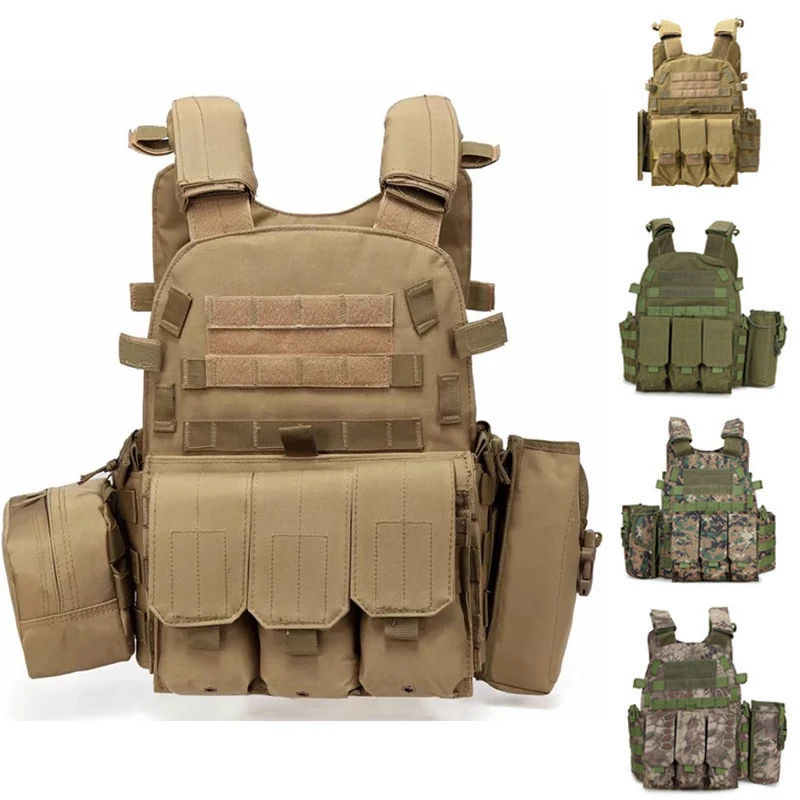 Gujia Chaleco Tactico Gilet Tactique 5xl Molle система безопасности Защита зеленый 6094 тактический жилет с сумкой для радио