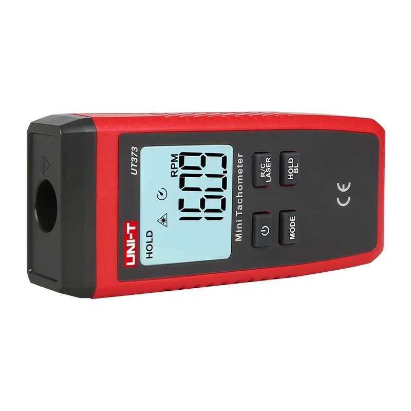 UNI-T UT373 Digital Laser Handheld Tachometer Single Trigger Auto RPM Speed Tester Measurement Meter Non-contact LCD Backlight