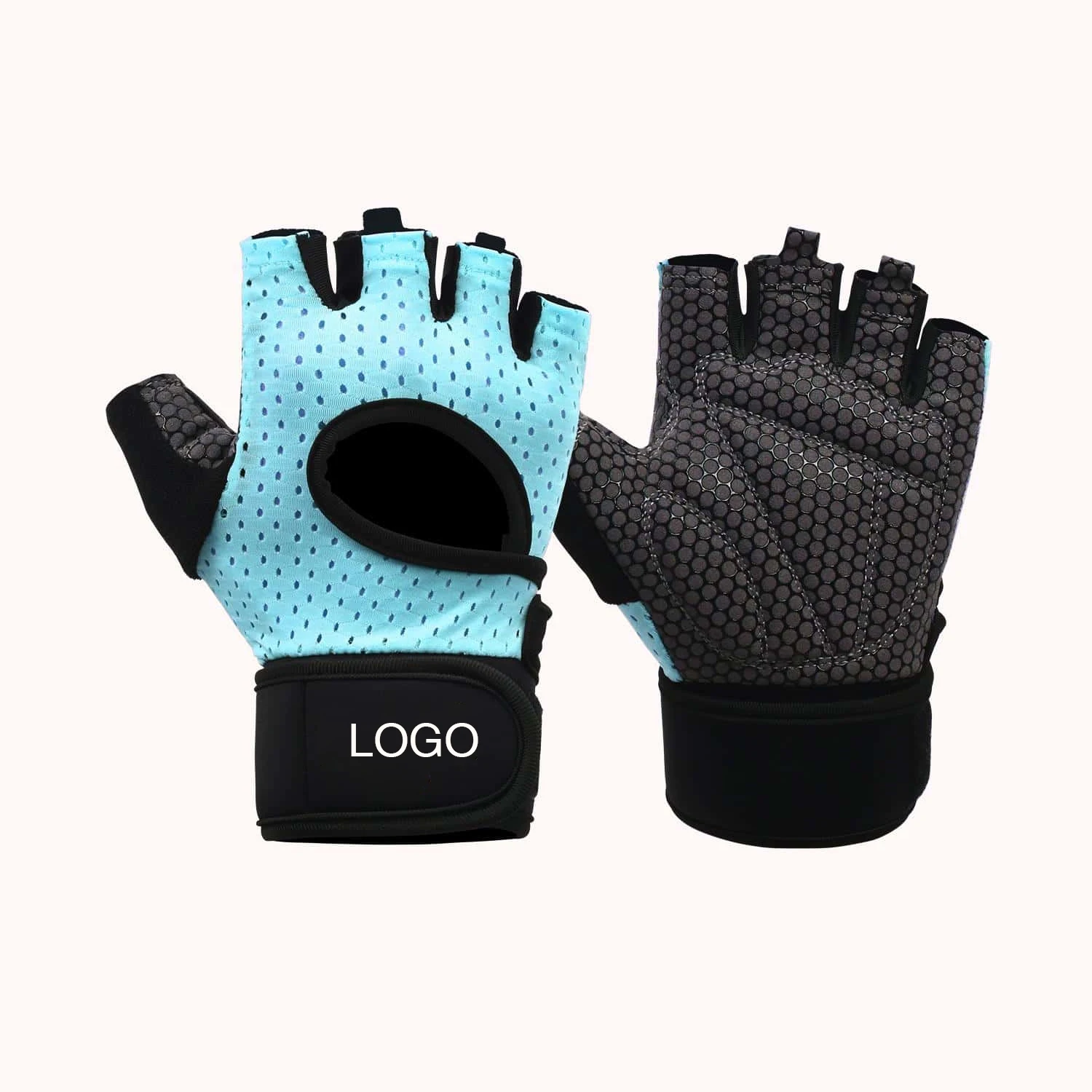Factory Wholesale Custom Logo Weightlifting Gloves For Gym Half Finger Sports Training Workout Gym Gloves Women Men