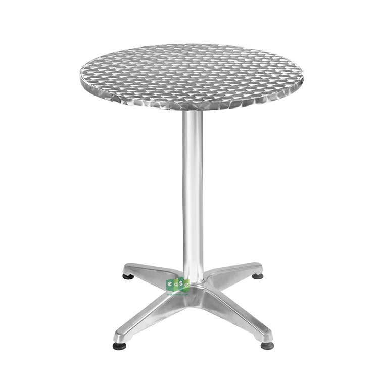 (E9018TAR1) круглый алюминиевый уличный маленький французский Ресторанный стол для бистро