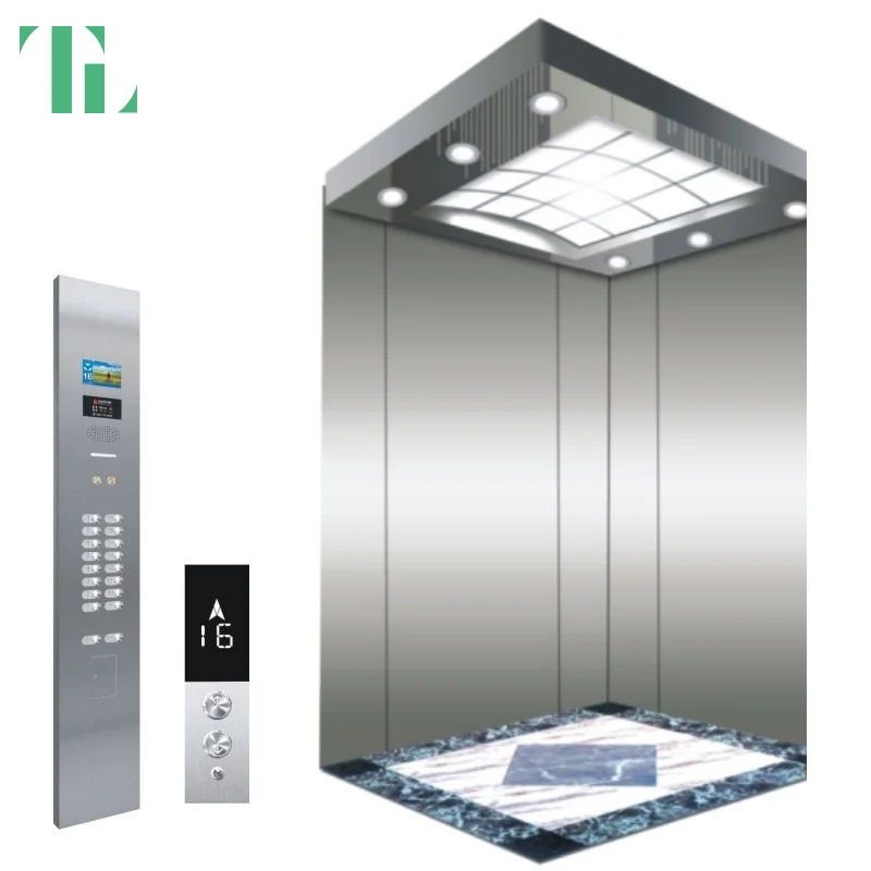 MRL Traction Type Residential Elevator Wheelchair Lift With Monarch Controlling System Good Price