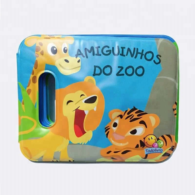 Sample free Soft toy cartoon environmental floatable colorful magic bath book