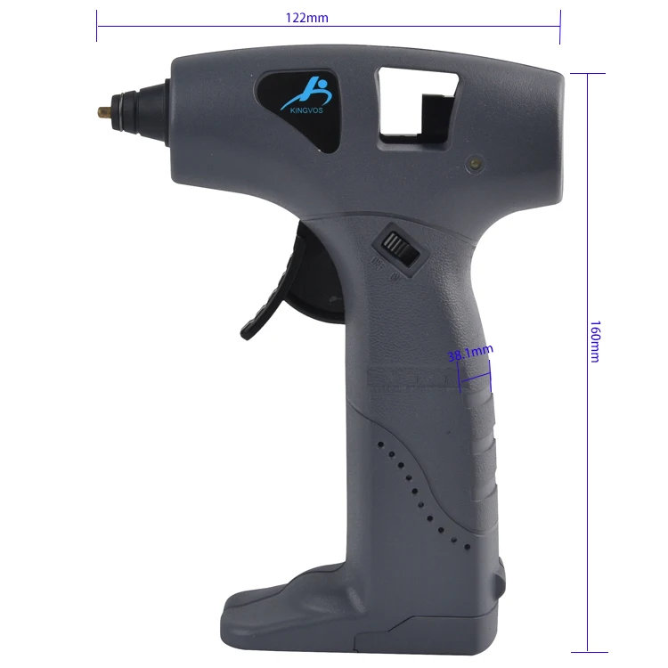 3.7V 5W Lithium Battery Cordless Glue Gun with 2pcs Hot Melt Glue Sticks for Crafts school home Repair DIY hand tools