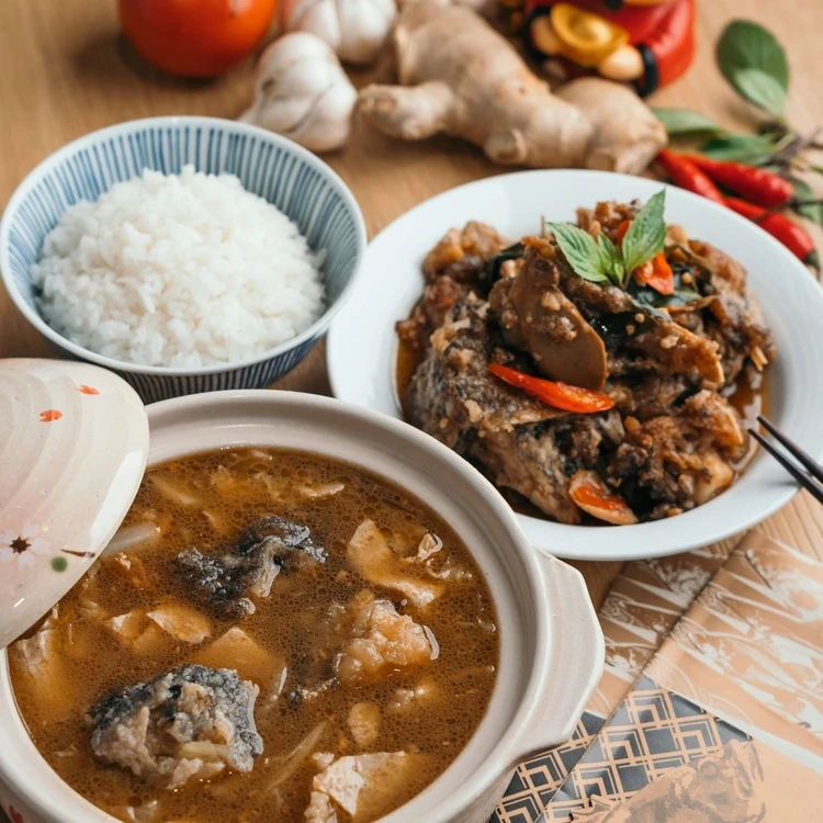 
Hot sale & high quality frozen grouper fish head fried with wine, sesame oil and soy sauce (cooked) 