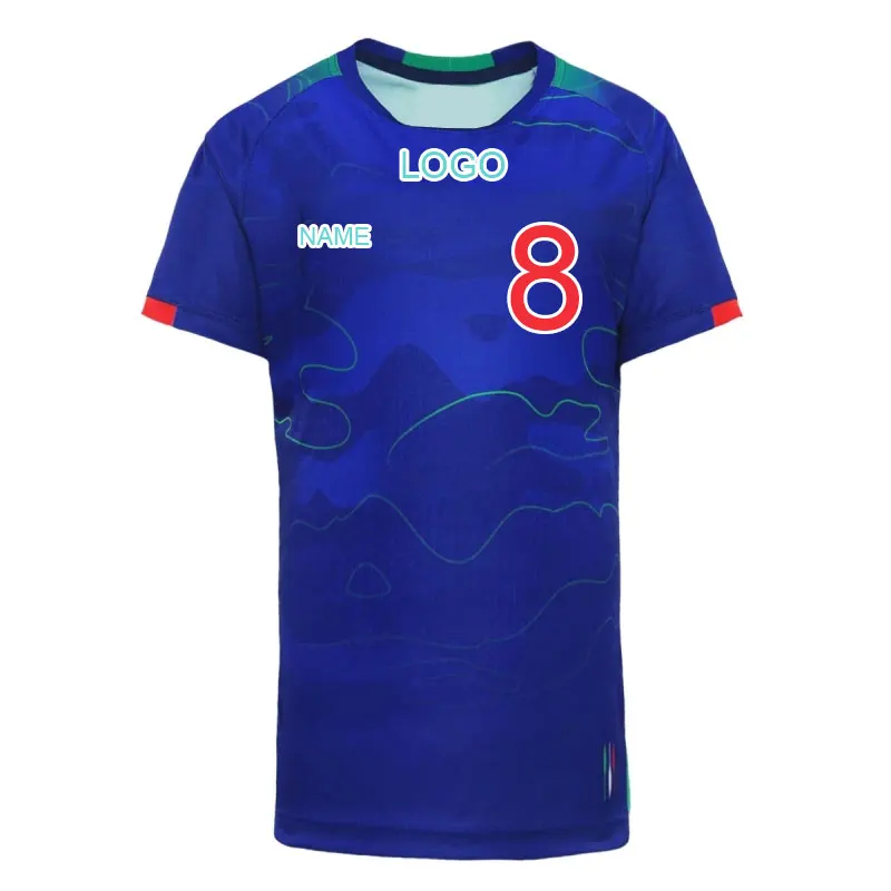 OEM soccer jersey 23-24 no brand football uniform heat transfer name and number big size set soccer jersey