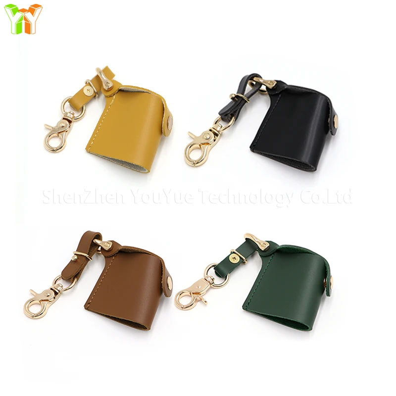 YY Ready to Ship Pu Leather 35mm Film Case Keychain Film Canisters Holder with Caps for Photography