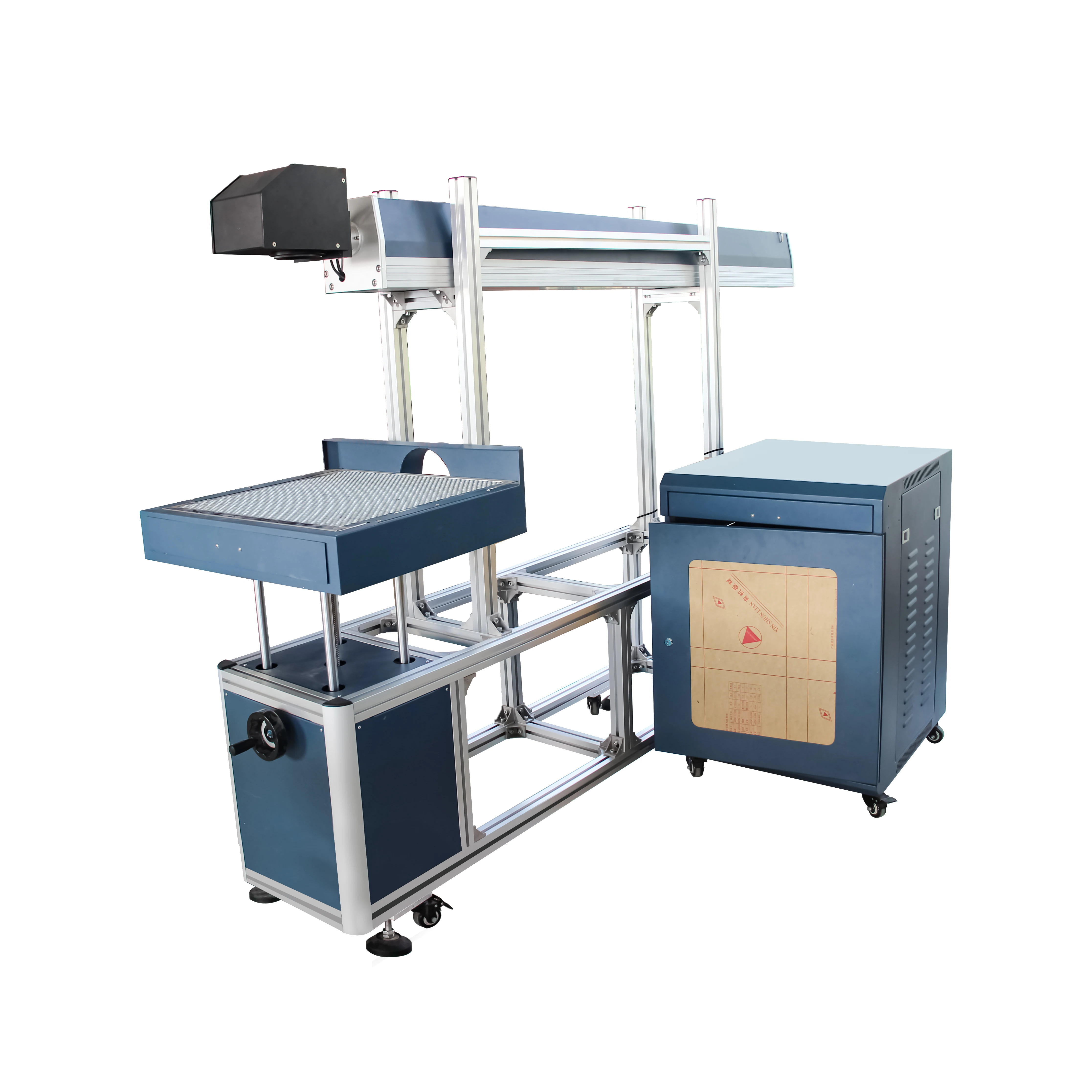 CO2 Laser Marking Engraving Machine with galvo scan head and big marking area 400x400mm