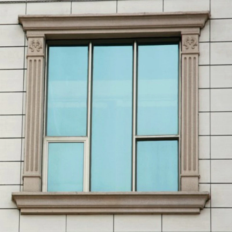 Stone Windows Frame Natural Good Quality Durable Waterproof Hanging Hotel European Fiberglass Window Moulding 10 PCS
