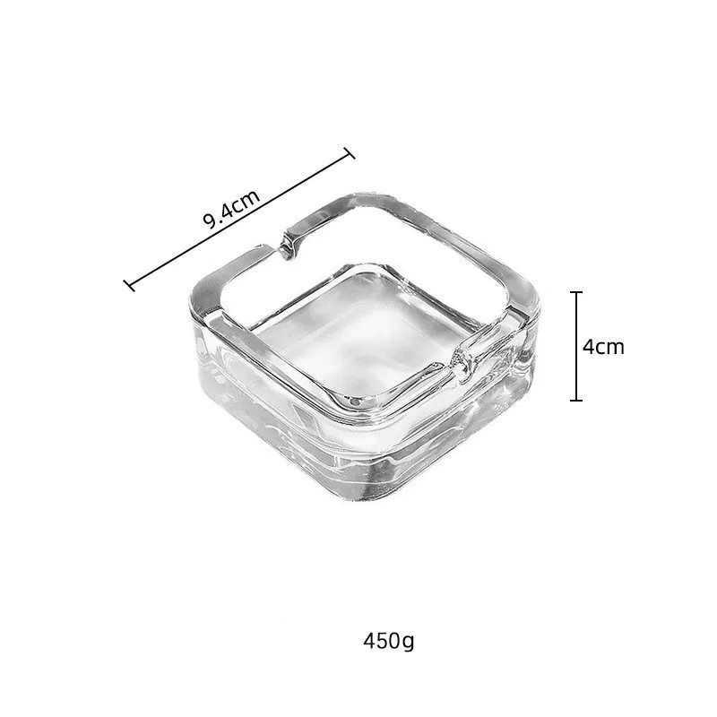 wholesale cheap price square glass ashtray crystal custom logo ashtray for smoking